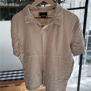 Beige Linen Blend Men’s Shirt